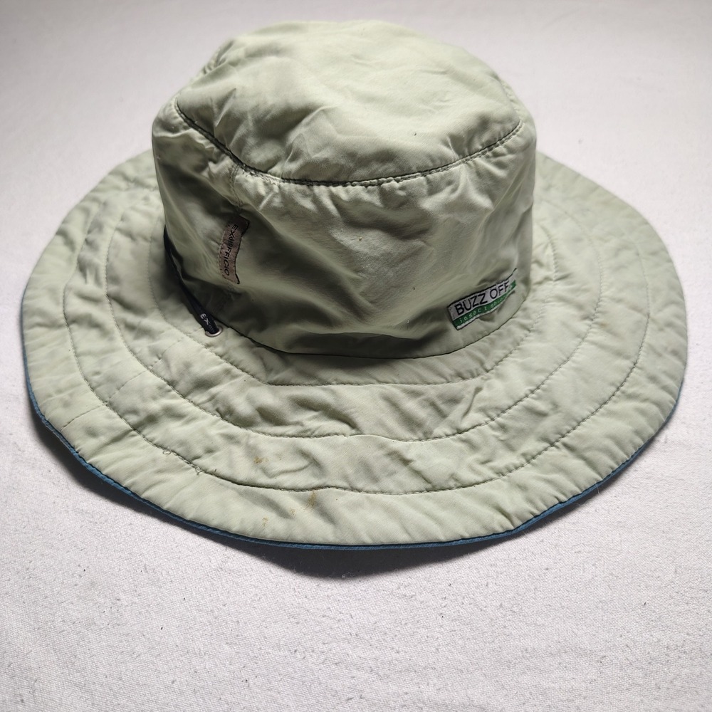 ExOfficio Buzz Off Boonie Hat One Size Bone Nylon Insect Shield Sun Bucket Hat